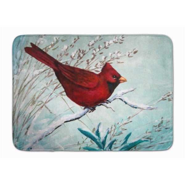 Micasa Cardinal Winter Red Bird Machine Washable Memory Foam Mat MI893650